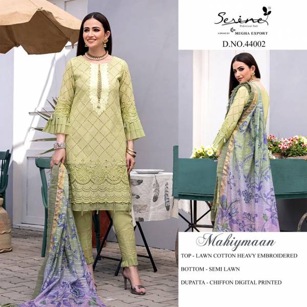 Serene Mahiymaan Latest Designer Festive Wear Cotton Pakistani Salwar Kameez Collection